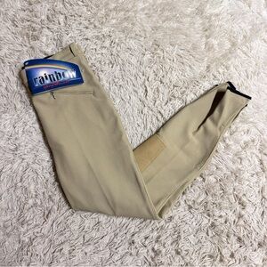New Women’s Size 32L Tan Schumacher Knee Patch Horseback Riding Breeches